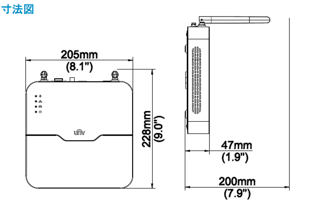 NVR301-04LB-W